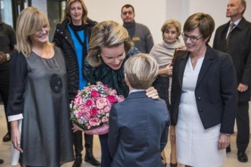 Brussels - Queen Mathilde visits CeMAViE Medical Assistance Centre for Victims of Excision