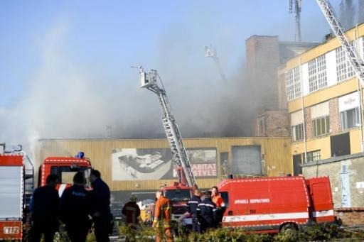 Drogenbos warehouse fire probably arson