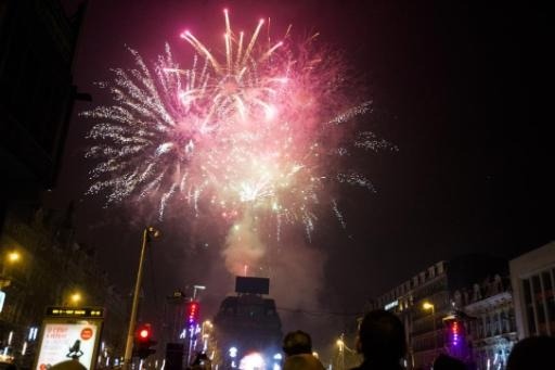 100,000 people took part in the New Year festivities in Brussels