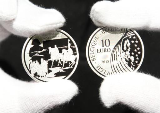 Two commemorative coins for the bicentenary of the battle of Waterloo