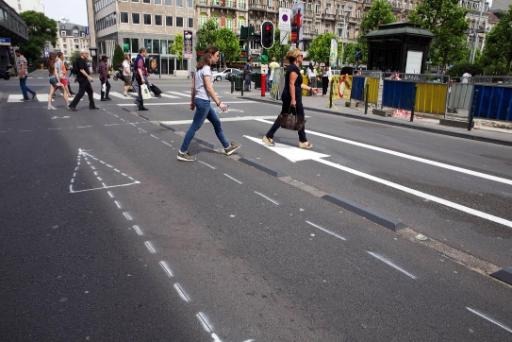 New pedestrian walkway inaugurated in Brussels