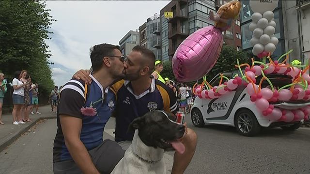 LGBT's celebrate Antwerp Pride
