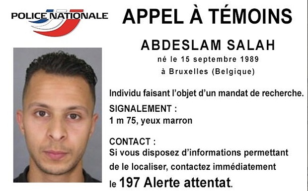 Paris attacks: Salah Abdeslam wore suicide belt found in Montrouge