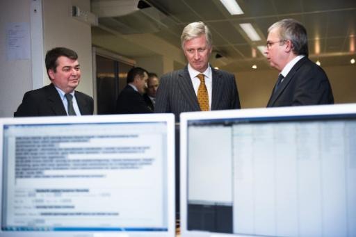 King Philippe visits Crisis Centre