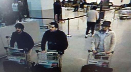 Brussels attacks – several media release photo of three men suspected of having carried out the Zaventem airport attack