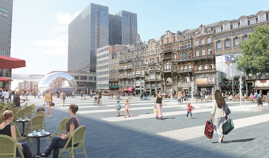 What will the pedestrian centre in Brussels look like?