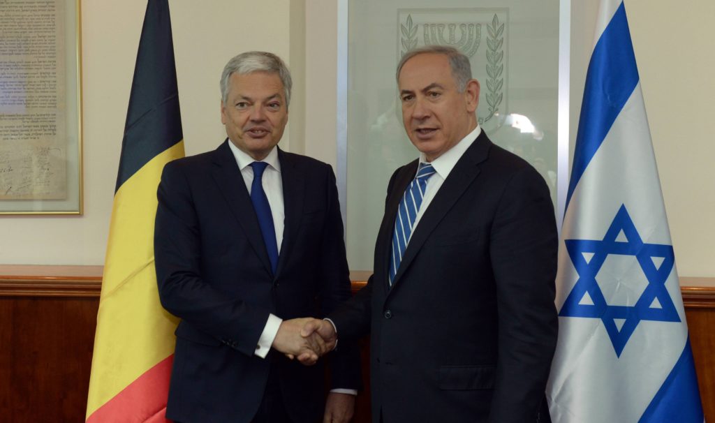 Belgian Foreign Minister meets the Israeli Prime Minister