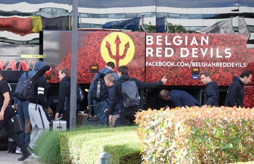 Red Devils: the Belgian team landed in Brussels on Saturday morning