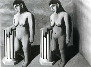 Part of a disappeared Magritte painting found in the UK