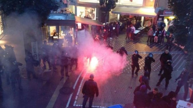 Europa League – Hooligans clash with police before Mayence-Anderlecht match