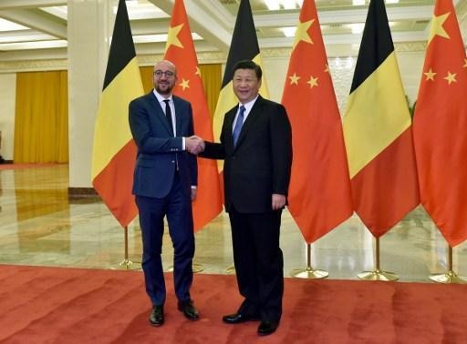 Belgian PM received by Chinese President