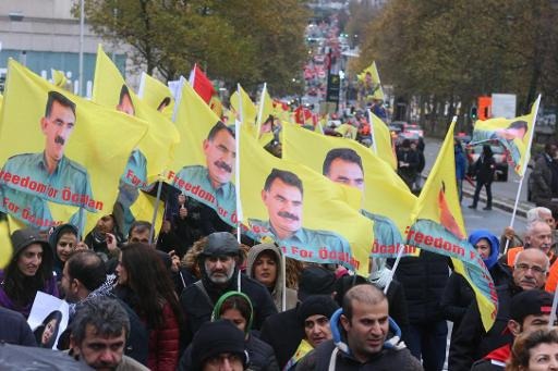 Fighting flares up at pro Kurdish demonstration in Brussels