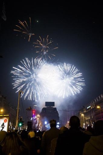 New Year's Eve: entertainment including fireworks in the pedestrian area