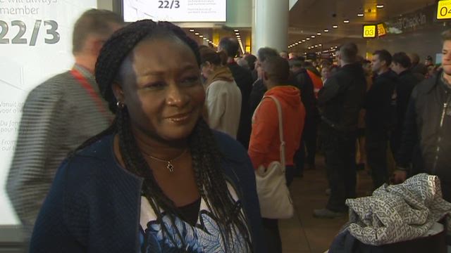 Brussels Airport passenger undaunted by the attack
