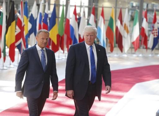 Trump leaves United States Embassy to visit European Quarter