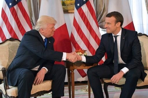 First meeting between Trump and Macron taking place at the US Embassy in Brussels
