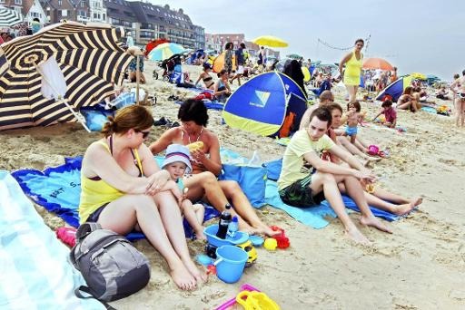 Some 220,000 tourists enjoy the sun on the coast