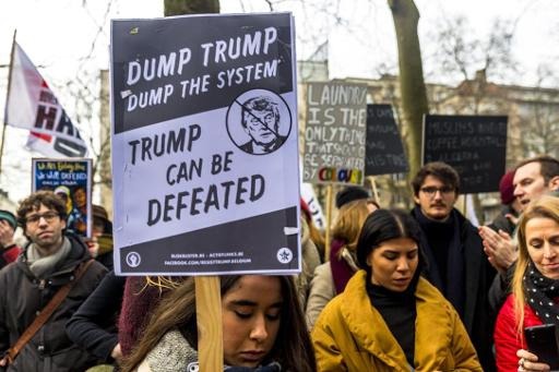 March and several initiatives launched against Donald Trump’s presence in Brussels