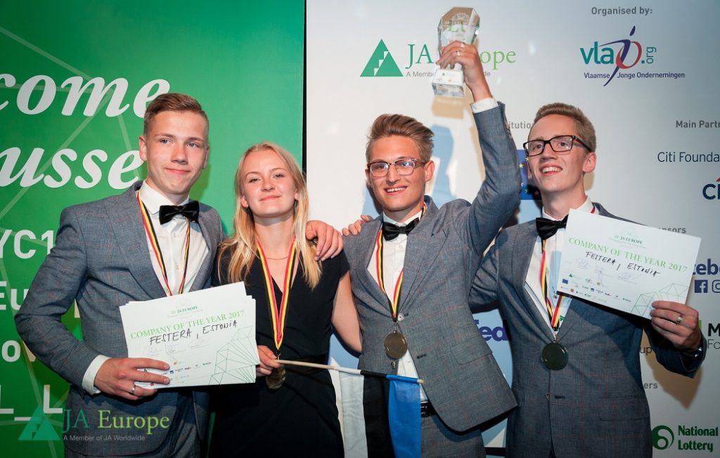 Festera, a student company from Estonia, wins the JA Europe Company of the Year Competition 2017