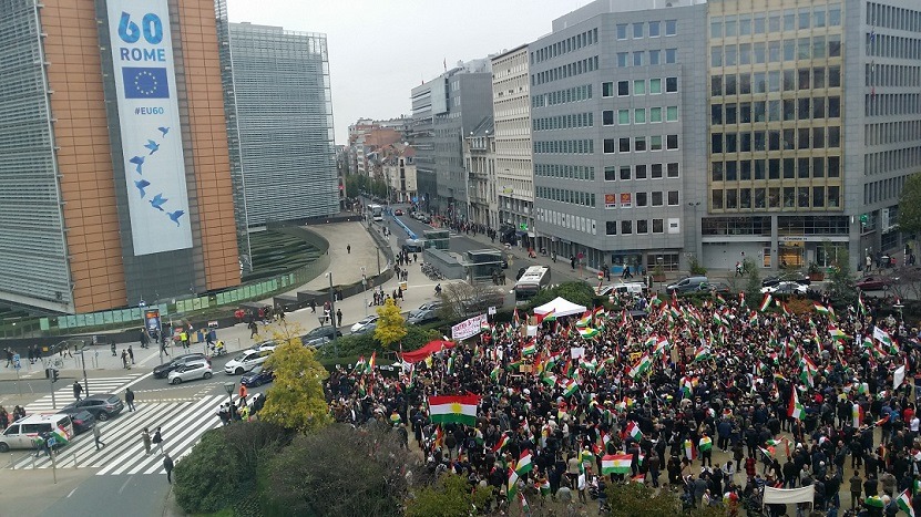 Kurdish demonstration in Brussels