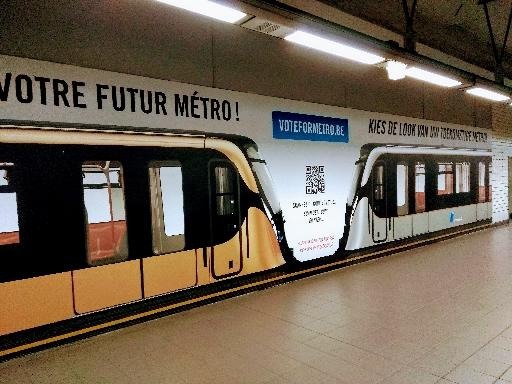 Stib invites passengers to decide on color of new metro train