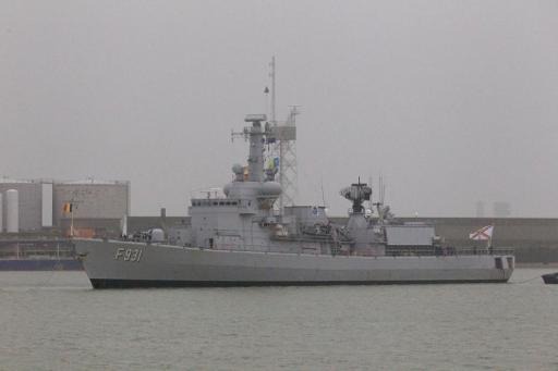 The Belgian frigate Louise-Marie is engaged in the Sea Guardian operation in the Mediterranean