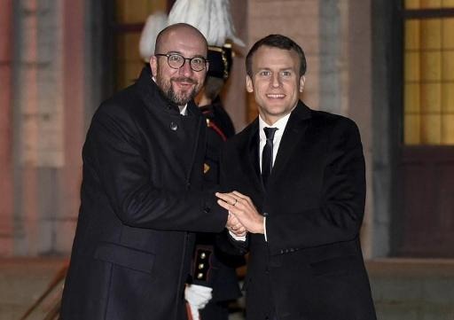 Charles Michel meets with a EU leaders at Val-Duchesse