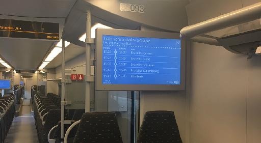 One-third of SNCB’s trains equipped with new information screens