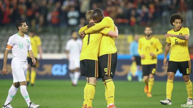 Belgium soundly beats Saudi Arabia in friendly