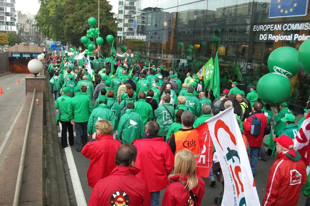 Widespread disruption as unions protest pensions reform