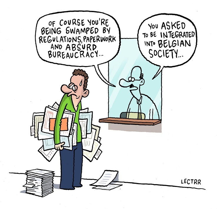 The integration process in Belgium: Bureaucracy, Inefficiencies and incompetence