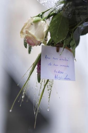 Brussels residents hand out 700 flowers to police officers