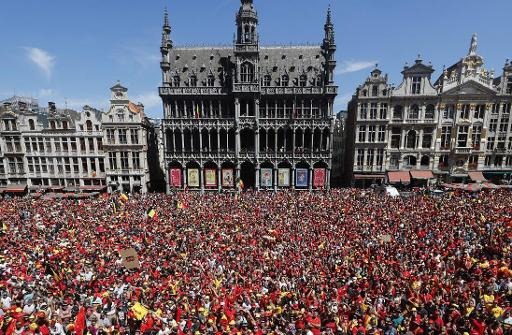 40,000 supporters welcome the Red Devils back to Brussels