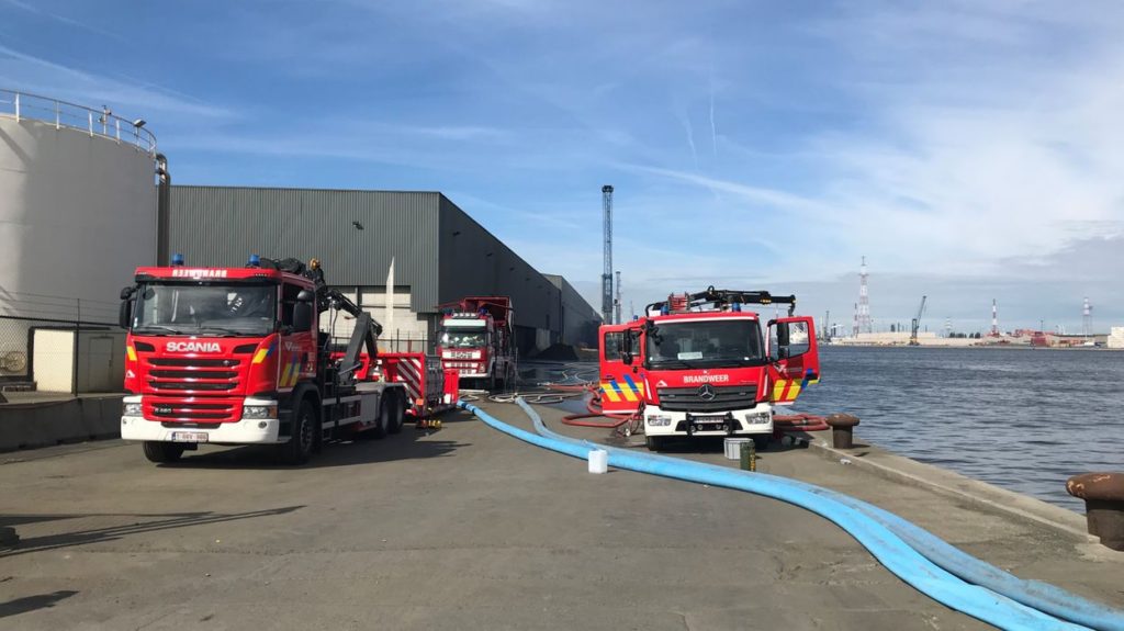 Major fire in Port of Antwerp triggers disaster plan