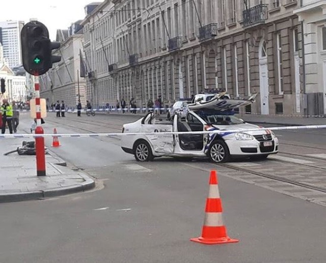 Accident with police vehicle: seven injured in Brussels centre