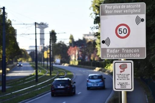 First average speed check system in Brussels area operational on Boulevard Léopold III
