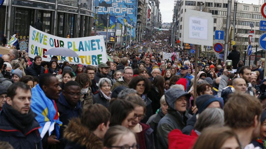 Reactions to march in Brussels for action on climate change