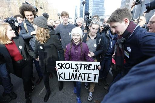 An emotional moment for Brussels climate marchers