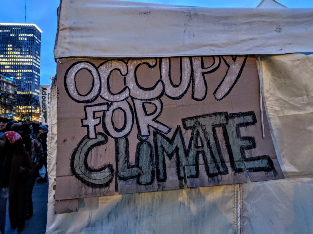 Two hundred climate activists spend the night on Place du Trône
