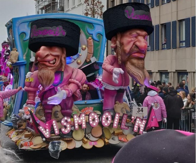 Antisemitic Jewish caricatures paraded through UNESCO listed Belgian carnival