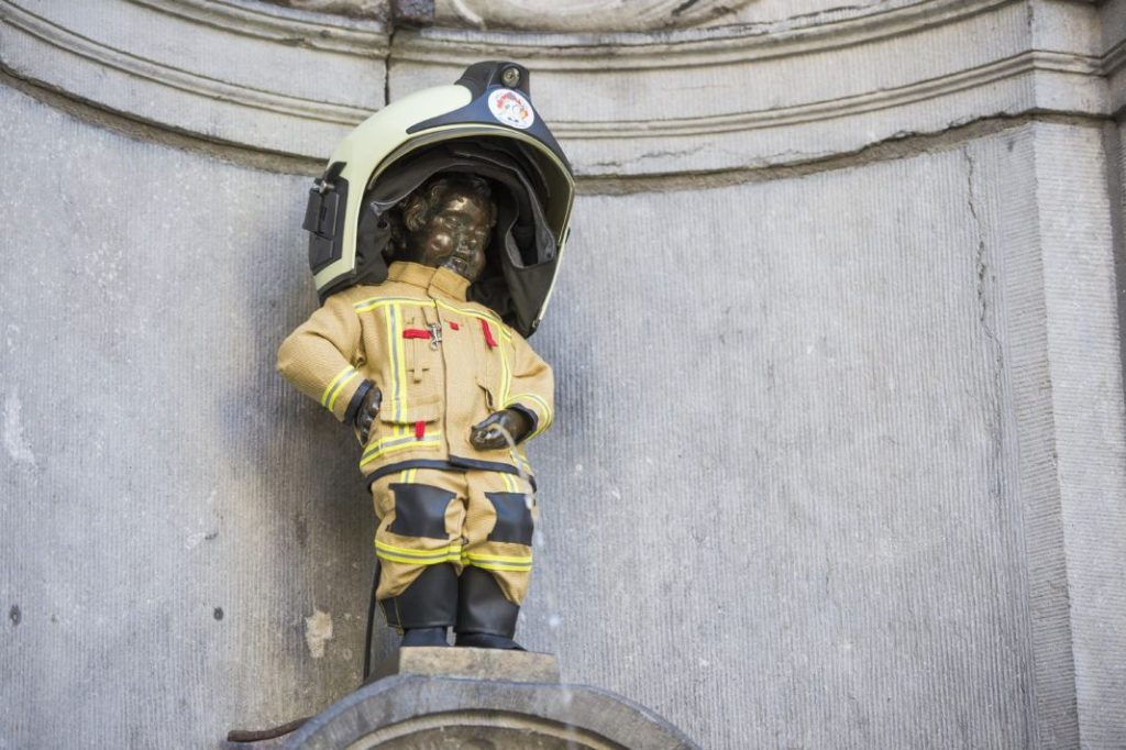 Manneken-Pis pays tribute to the victims of the 22 March attacks