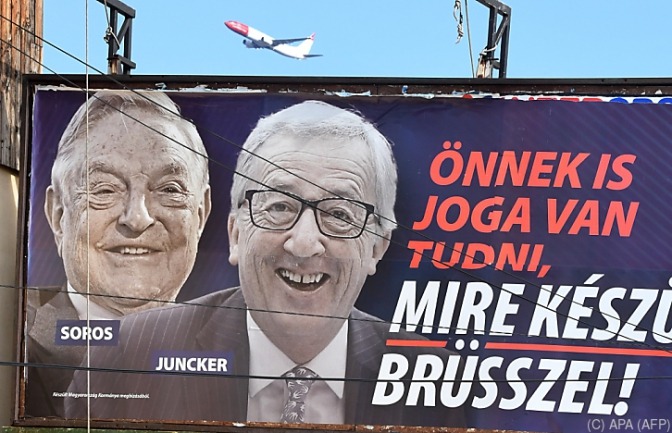 The Hungarian government is ending its anti-Juncker poster campaign