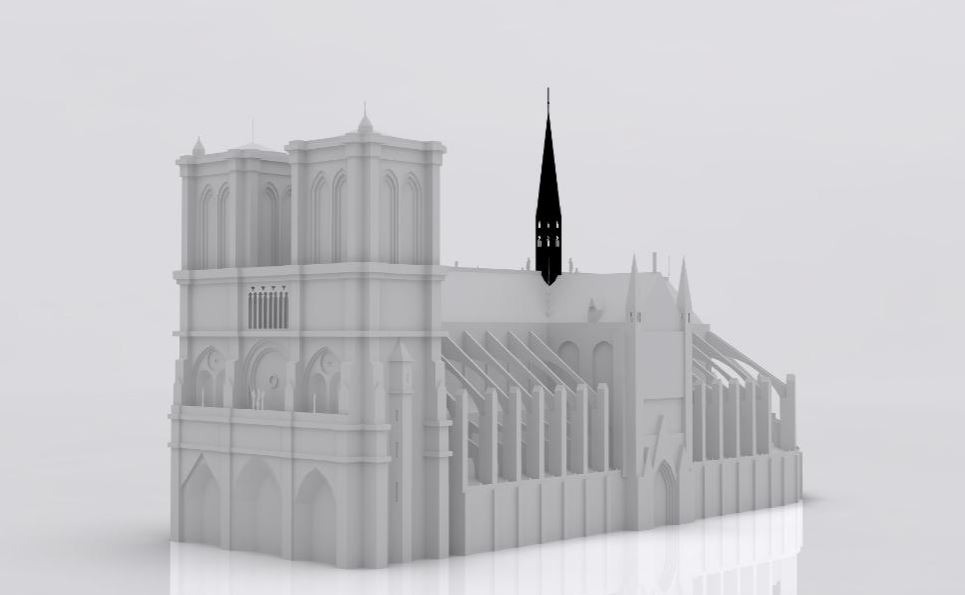 Belgian artist designs 'blacker-than-black' spire for Notre-Dame