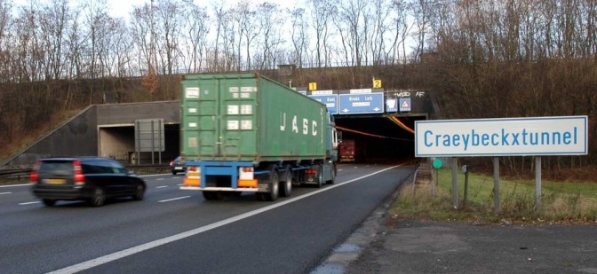 Fatal accident in the Craeybeckx tunnel in Antwerp