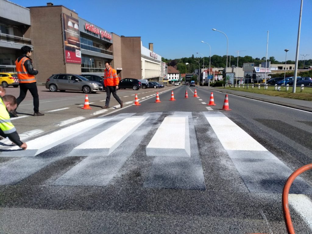 Flanders tests new 3D pedestrian crossings