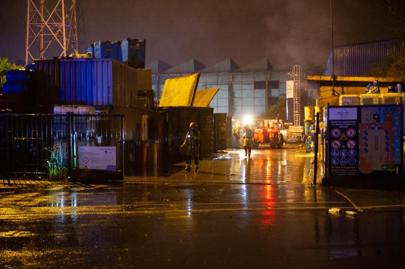 Explosion and fire at waste plant in Liège