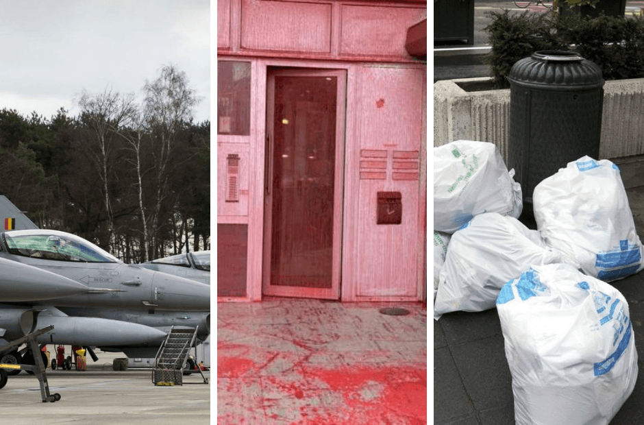 Belgium in Brief: Radioactive garbage, US bombs and vandalism of the far-right