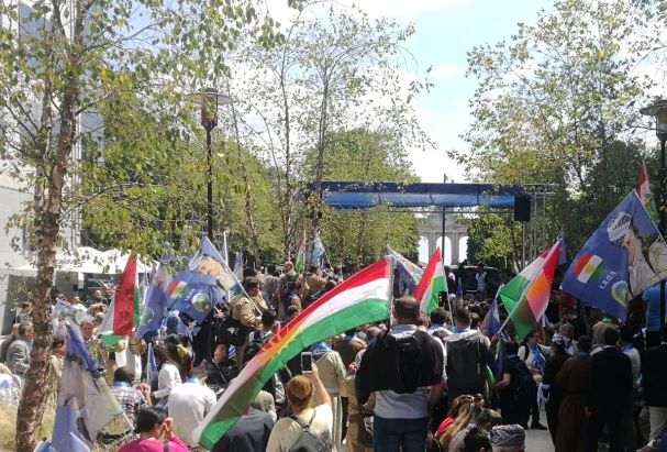 Kurdish demonstration against Iranian regime