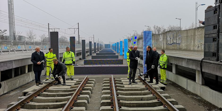SNCB's largest solar power plant unveiled in Flanders