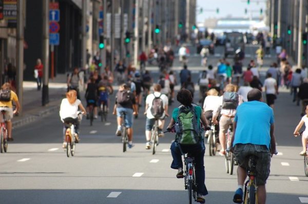 More cyclists on the road can reduce the risk of accidents, study finds